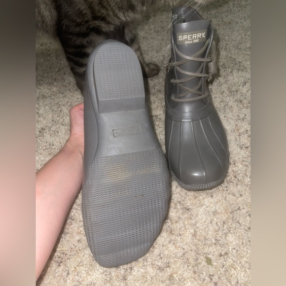 Gray Sperry Duck Boots - Picture 3 of 4